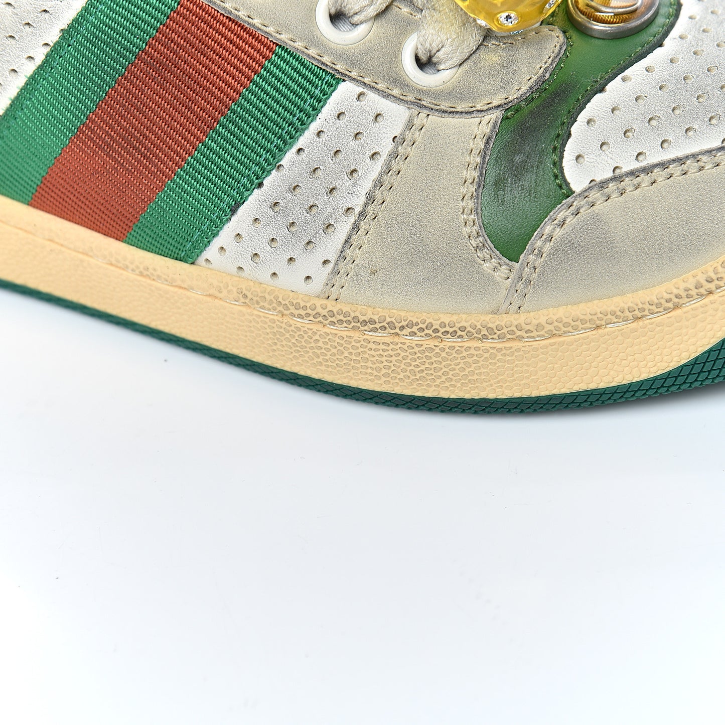 Nubuck Web Cherries Womens Screener Sneakers 35 Dusty Milk White Vintage Green