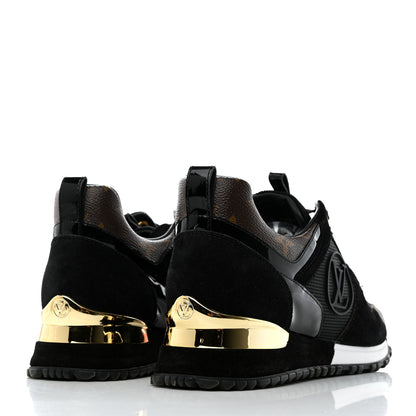 Louis Vuitton Suede Monogram Run Away Sneakers 36.5 Black 4 of 8