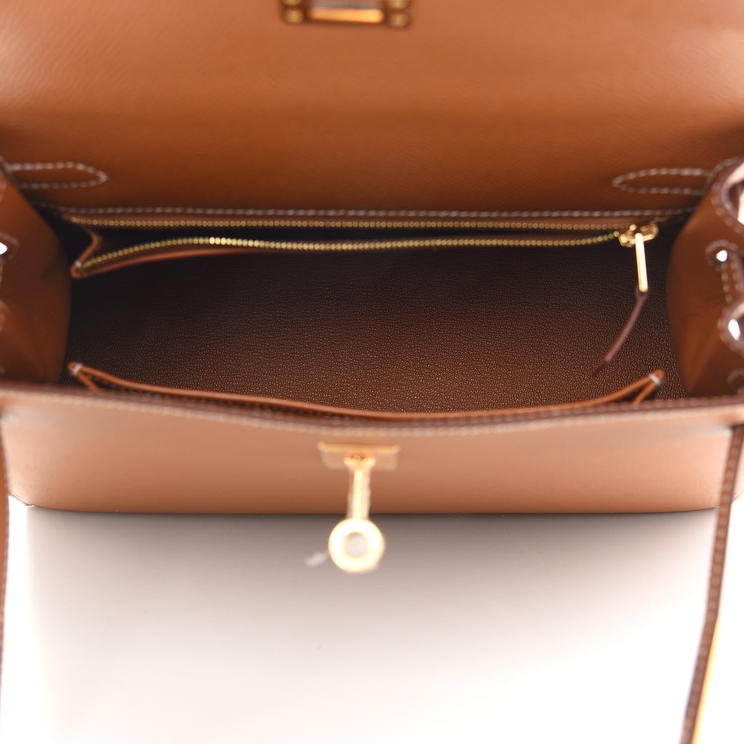 Hermes Epsom Kelly Sellier 25 Gold 4 of 10