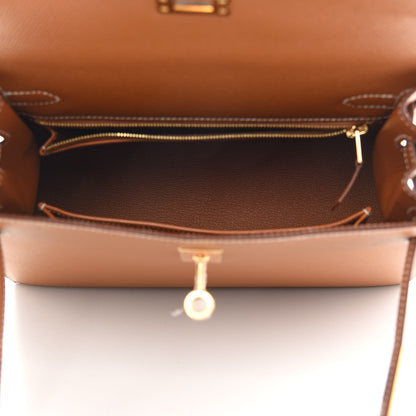 Hermes Epsom Kelly Sellier 25 Gold 4 of 10