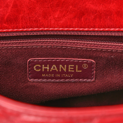 Chanel Glazed Calfskin Castle Rock Medium Flap Red 6 of 11