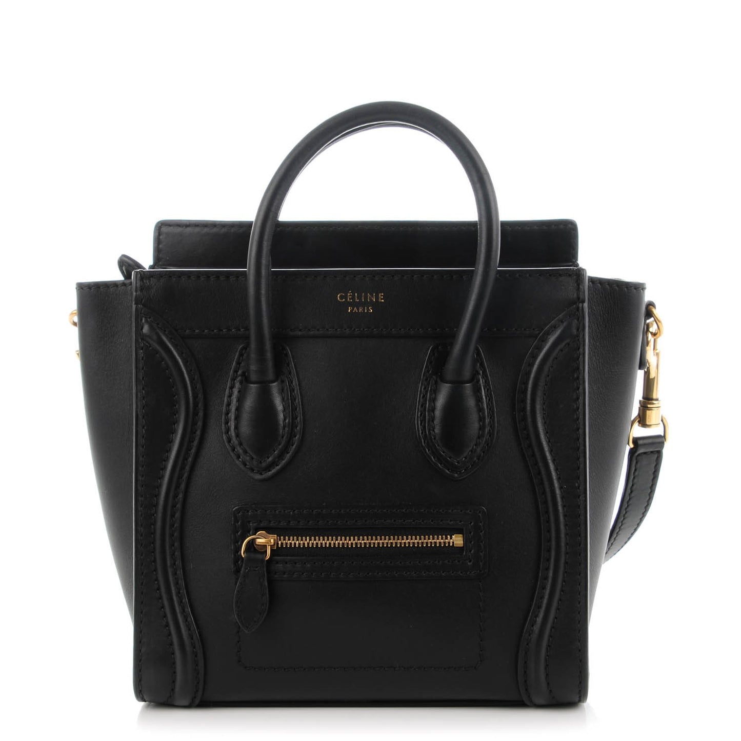 Smooth Calfskin Nano Luggage Black