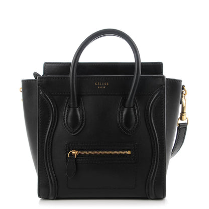 Celine Smooth Calfskin Nano Luggage Black 1 of 7