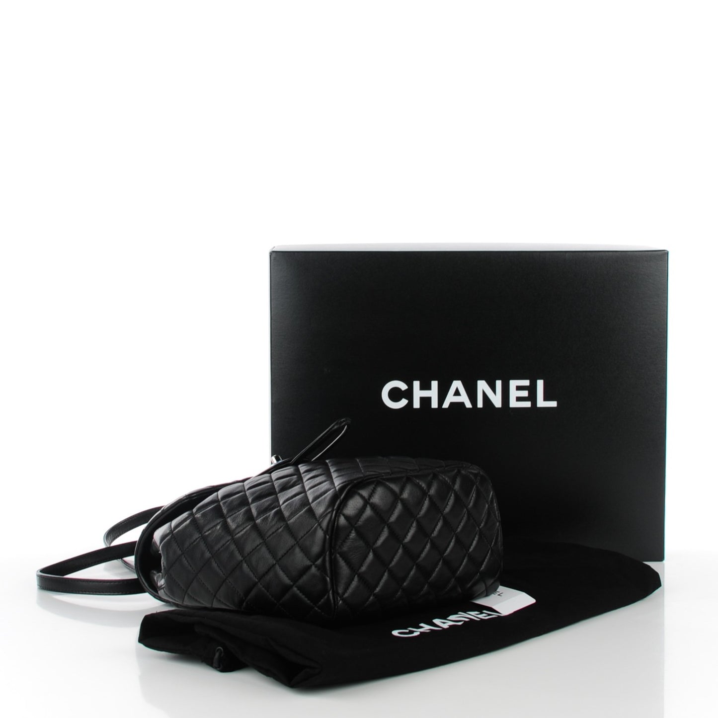 Lambskin Quilted Small Urban Spirit Backpack Black