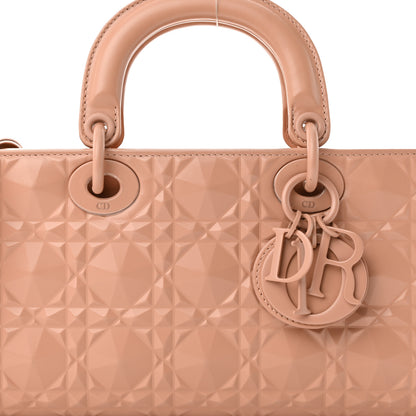 Christian Dior Calfskin Cannage Diamond Medium Lady D-Joy Rose Des Vents 7 of 9