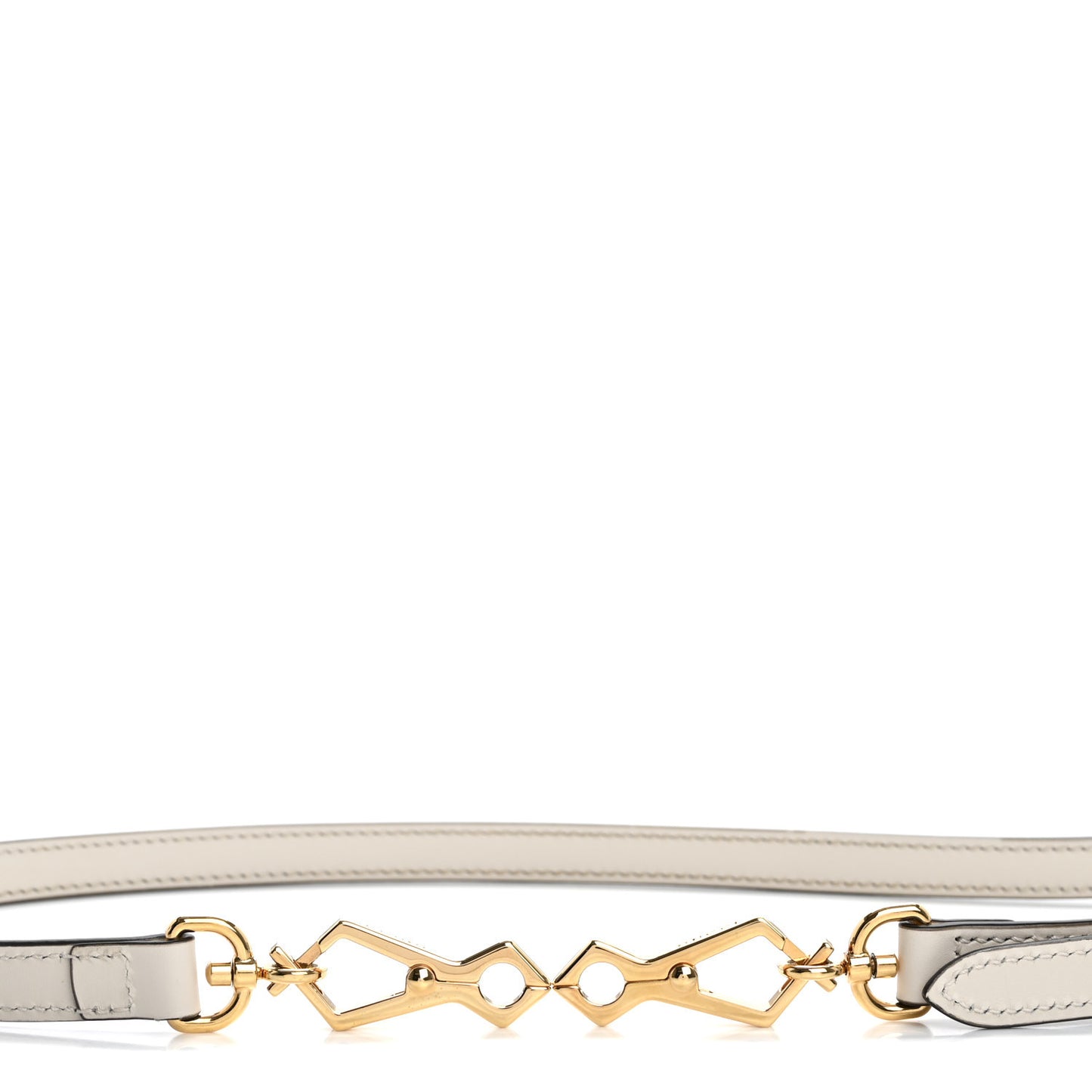 Calfskin 25mm Adjustable Shoulder Strap White
