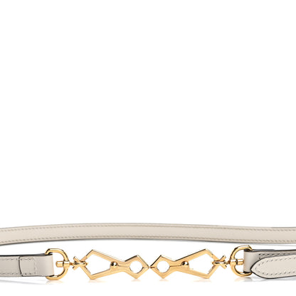 Gucci Calfskin 25mm Adjustable Shoulder Strap White 3 of 7