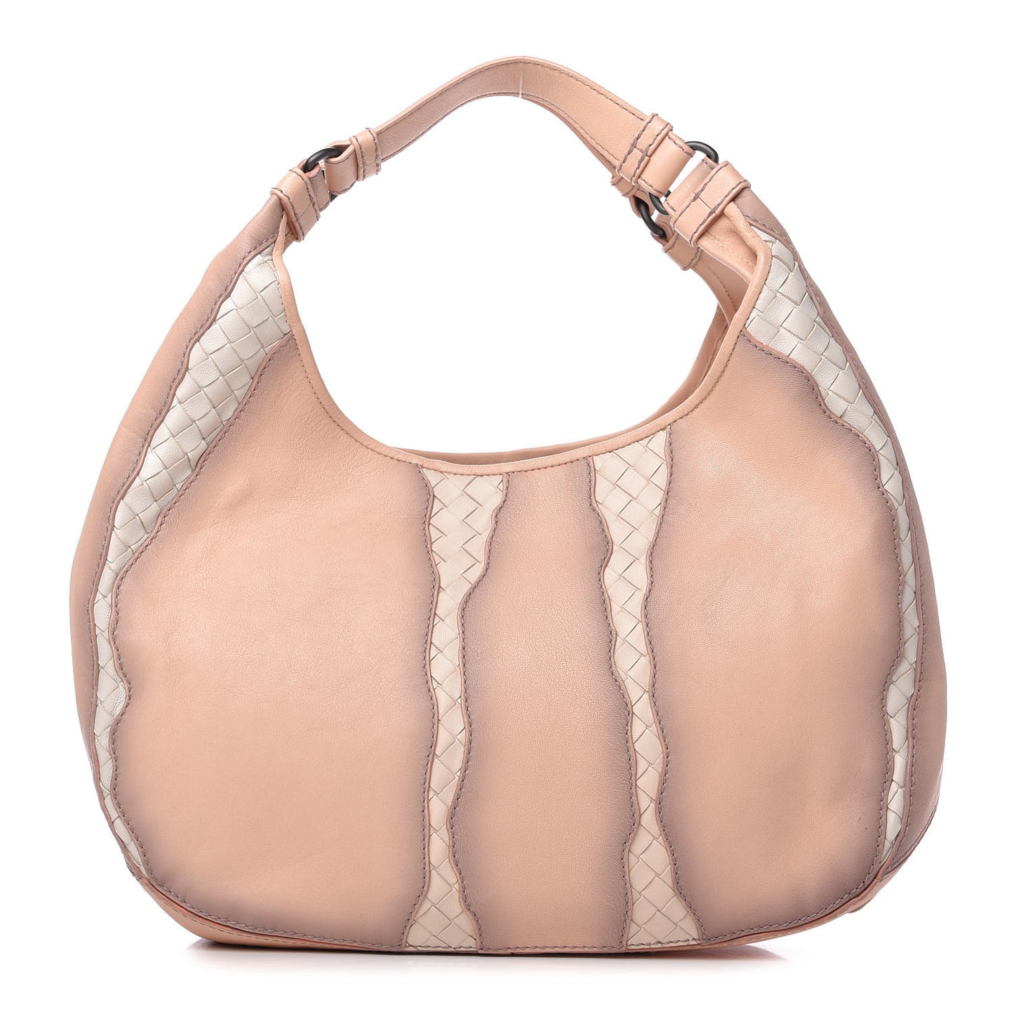 Nappa Intrecciato Embroidered Medium Campana Pink