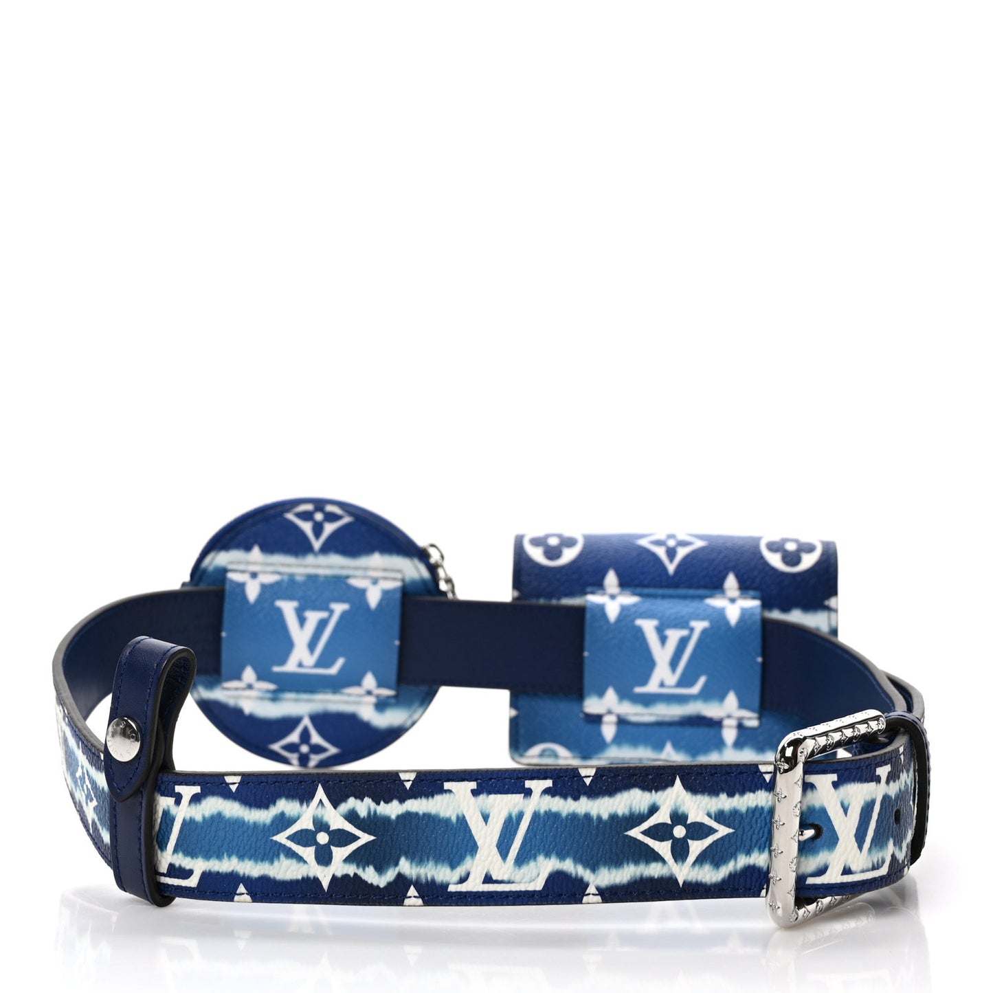 Monogram Escale 30mm Daily Multi Pocket Belt 80 32 Blue