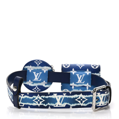 Louis Vuitton Monogram Escale 30mm Daily Multi Pocket Belt 80 32 Blue 2 of 8