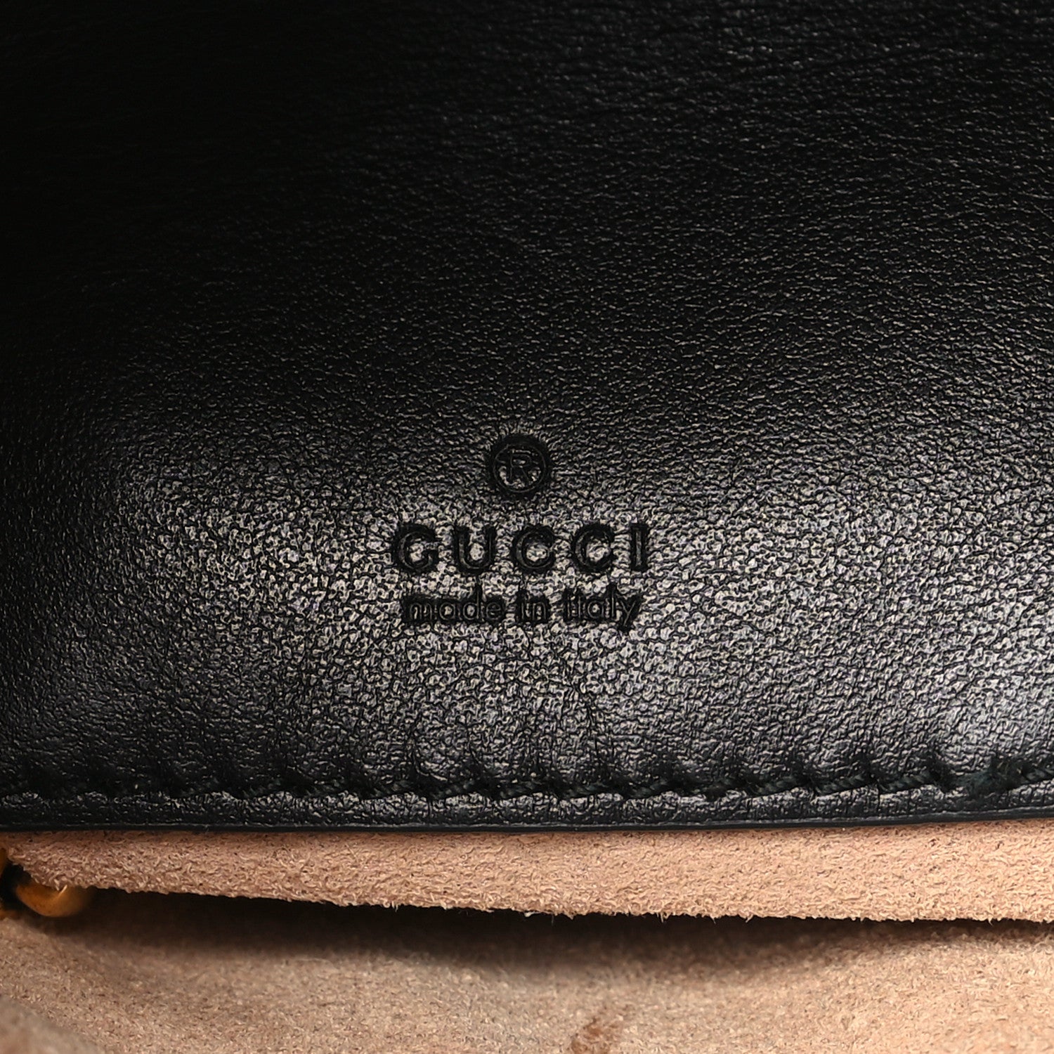 Gucci Calfskin Matelasse Mini GG Marmont 2.0 Bucket Bag Black 6 of 10