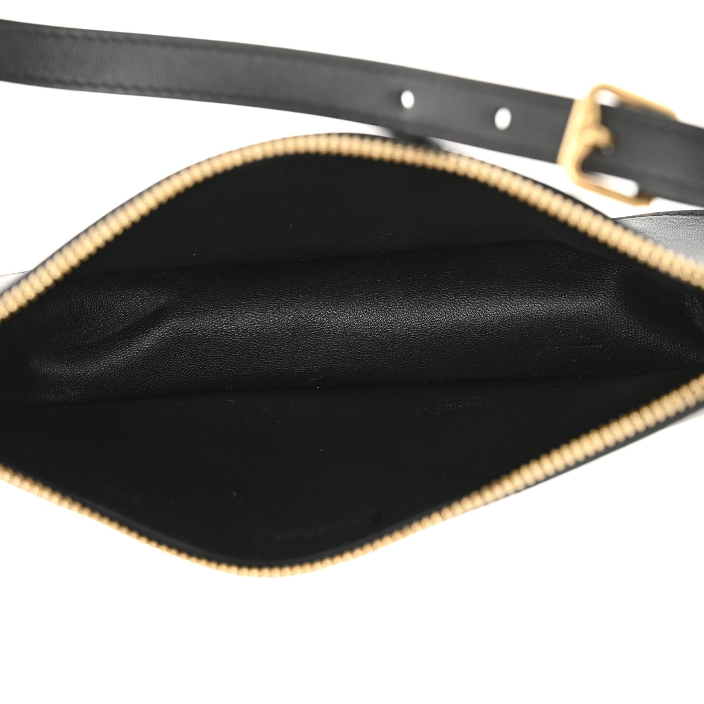 Calfskin Mini Shield Sling Bag Black