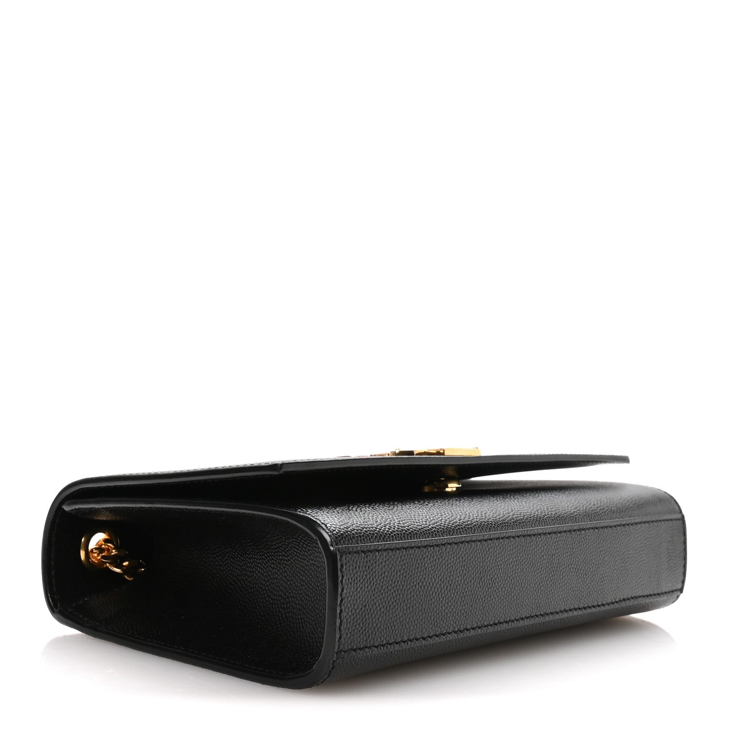 Saint Laurent Grain De Poudre Small Monogram Kate Satchel Black 4 of 11
