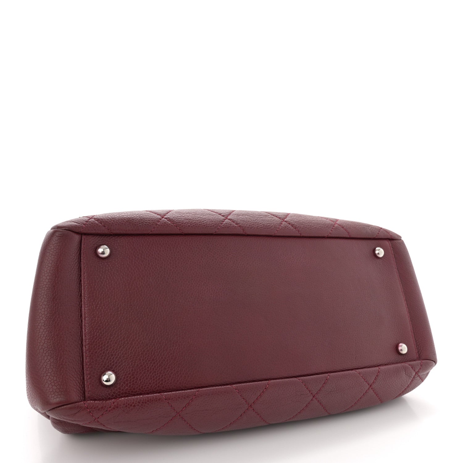 Chanel Caviar Quilted Large Timeless CC Soft Tote Dark Red 4 of 15