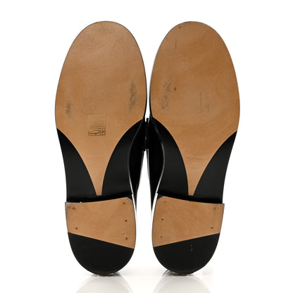 Chanel Shiny Calfskin Logo Loafers 39 Black 5 of 12