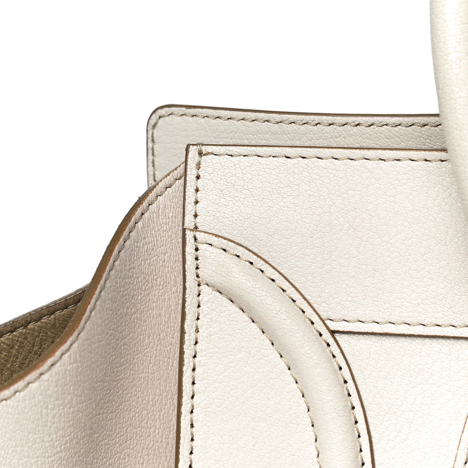 Celine Goatskin Mini Luggage White 19 of 33
