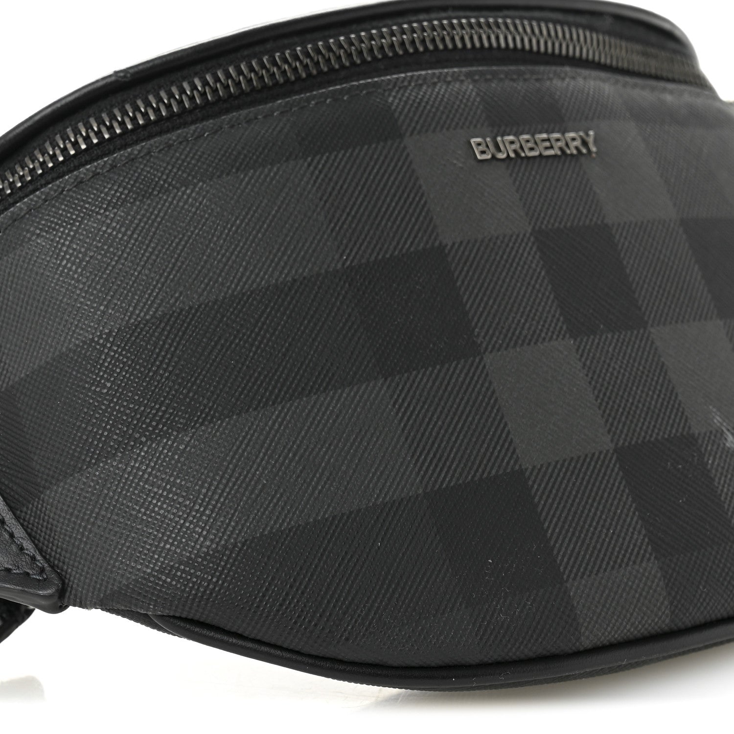 Burberry E-canvas Check Cason Bum Bag Charcoal 9 of 12