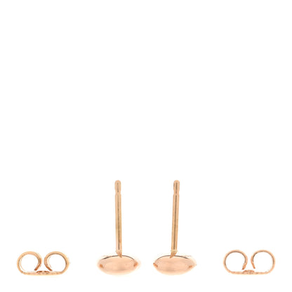 Tiffany 18K Rose Gold 9mm Elsa Peretti Bean Earrings 3 of 5