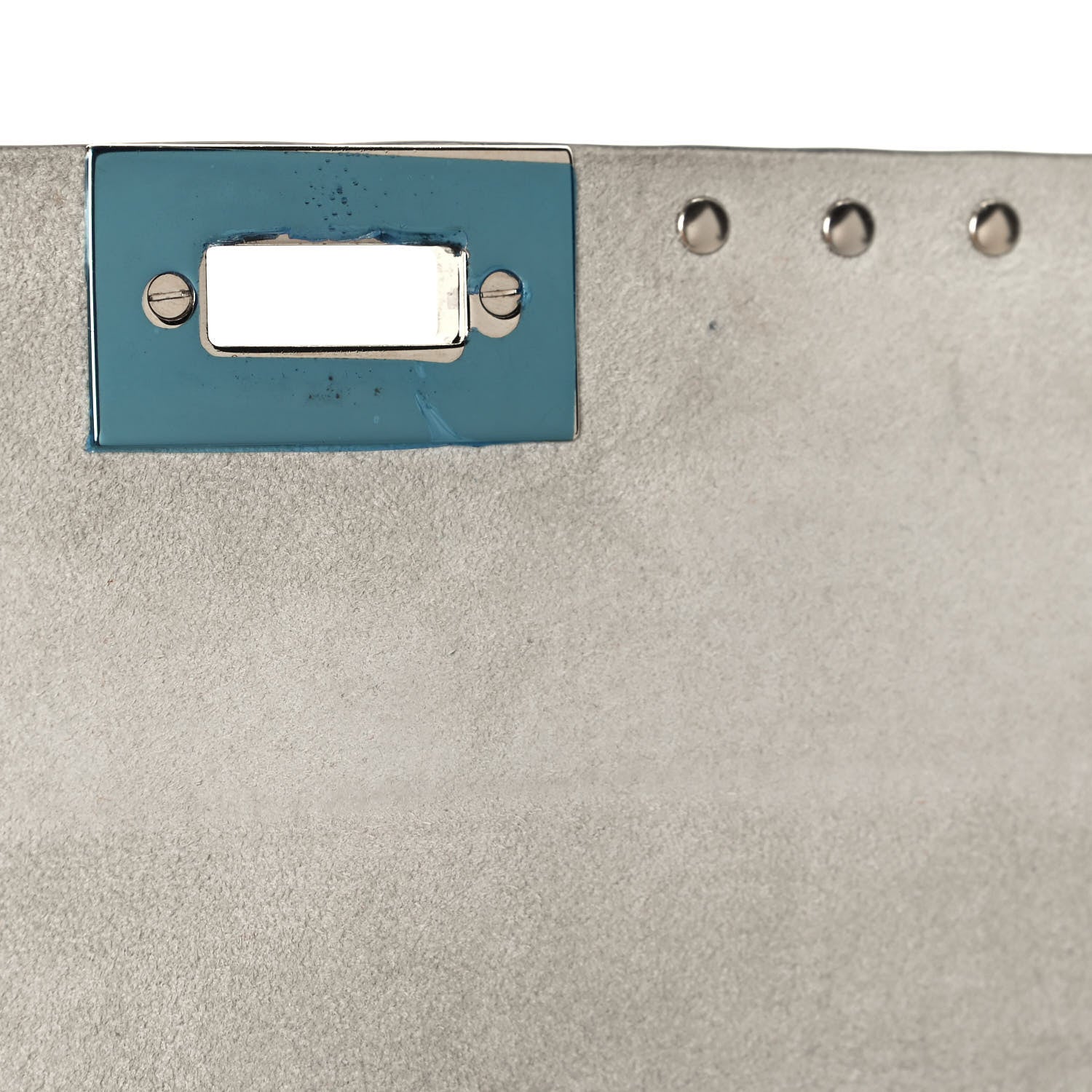 Valentino Garavani Pebbled Calfskin Rockstud Double Flap Crossbody Bag White 12 of 13