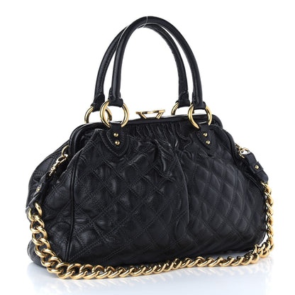 Marc Jacobs Calfskin Quilted Stam Black 3 of 8