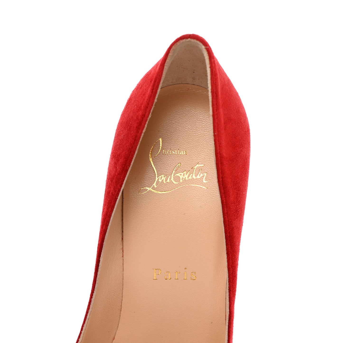 Veau Velours Pigalle Follies 100 Pumps 36 Rougissime