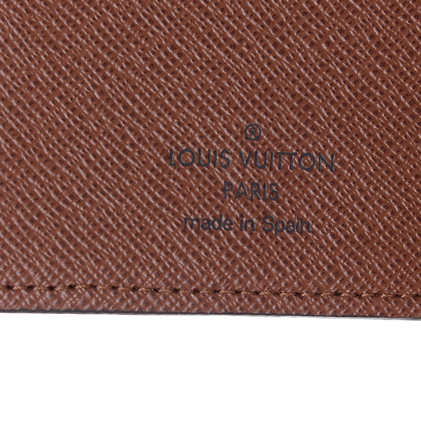 Monogram Checkbook Holder Case Wallet