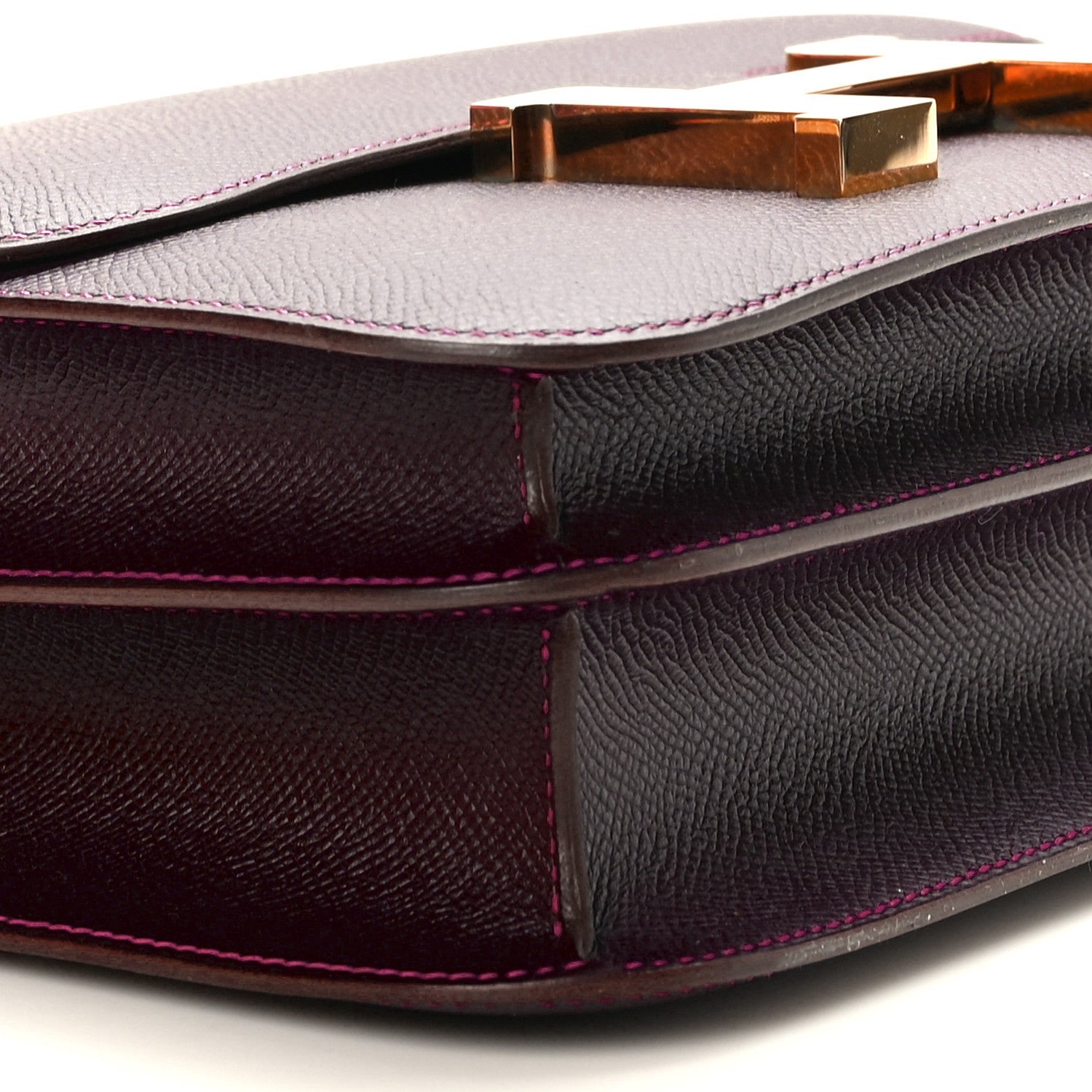 Hermes Epsom Horseshoe Constance 24 Raisin Gris Mouette 10 of 10