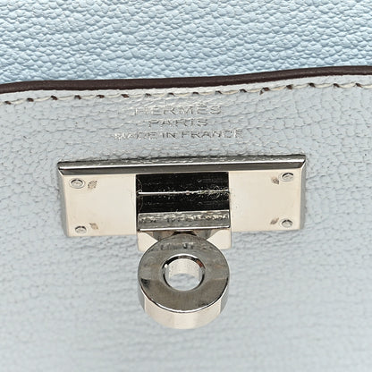 Hermes Chevre Mysore Kelly Pocket Compact Wallet Bleu Brume 6 of 6