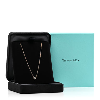 Tiffany 18K Rose Gold Diamond .17ct Elsa Peretti Diamonds by the Yard Pendant Necklace 5 of 5