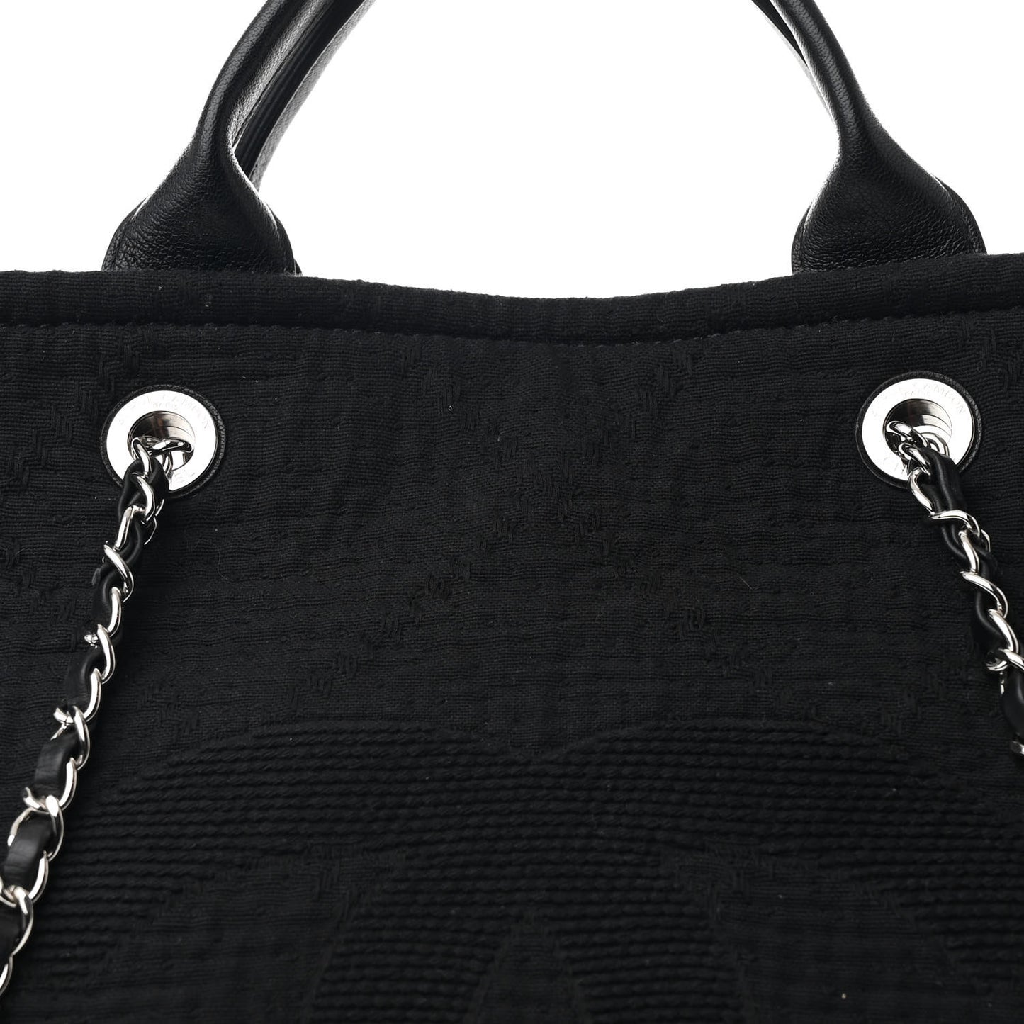 Canvas Extra Large Double Face Shopping Tote Black