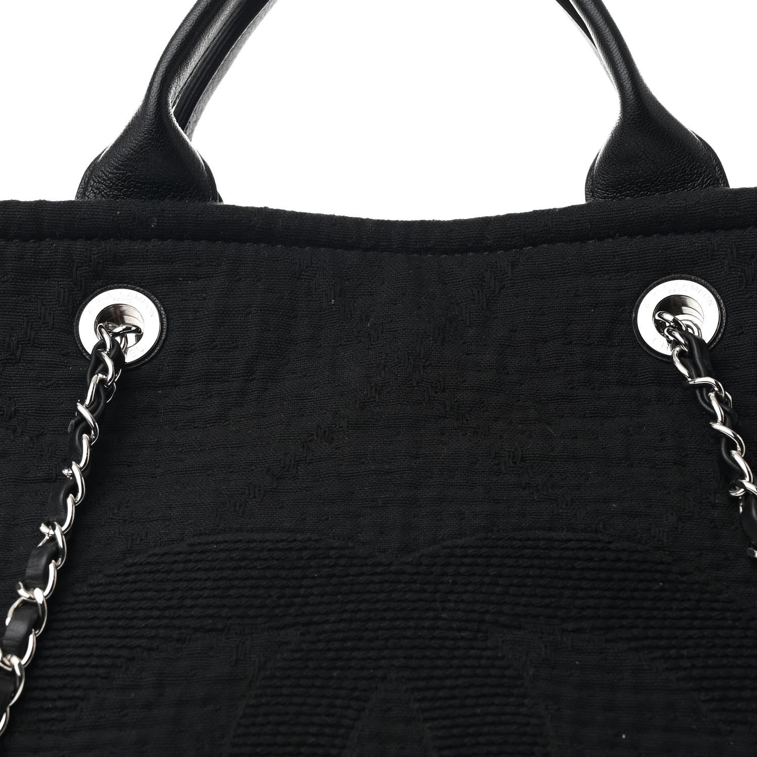 Chanel Canvas Extra Large Double Face Shopping Tote Black 8 of 10