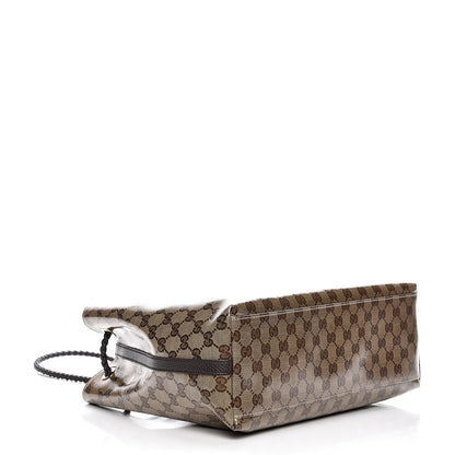 Gucci Crystal Monogram Gifford Shopping Tote Brown 4 of 7