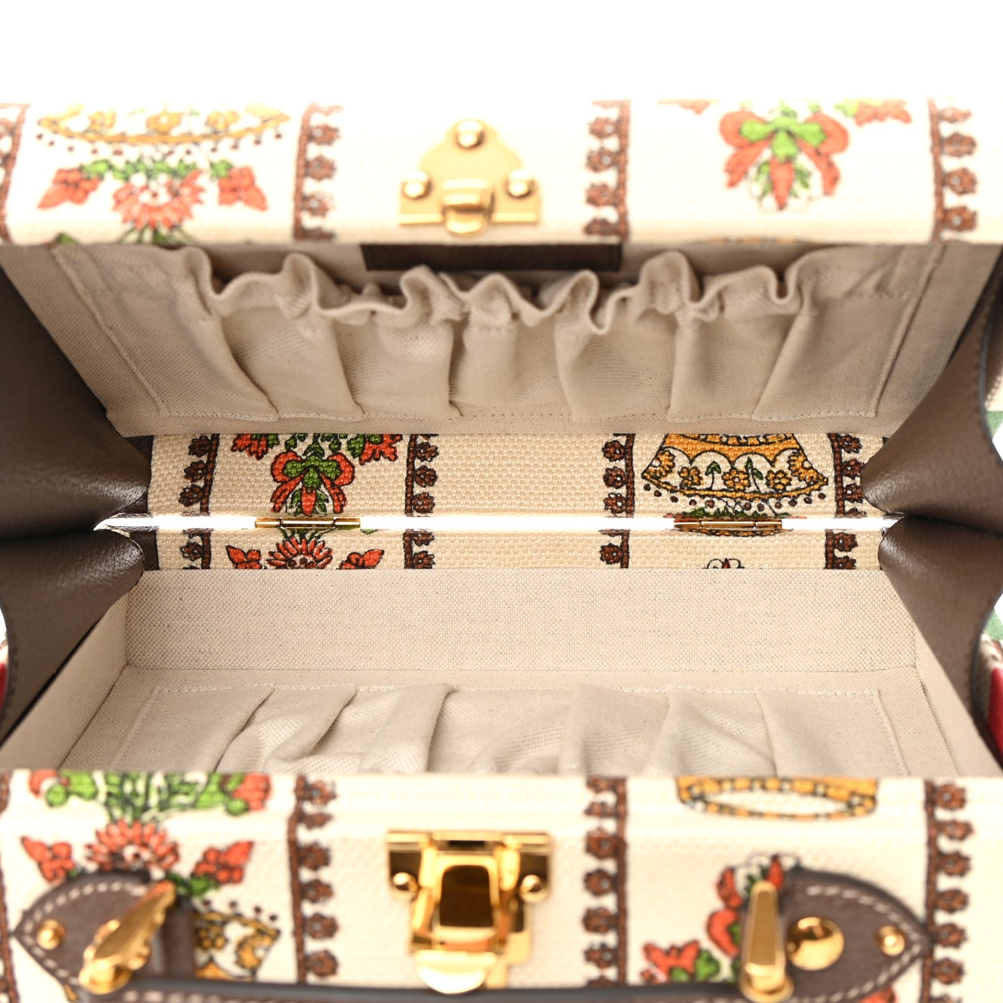 Canvas Calfskin 100 Centennial Music Beauty Case Multicolor