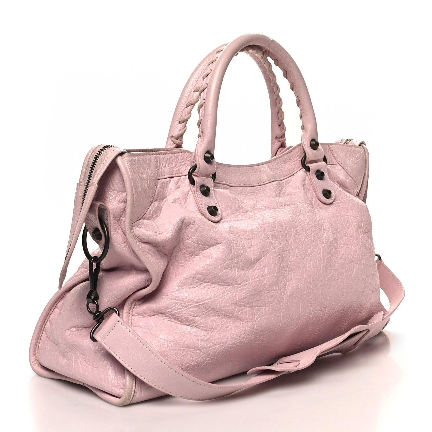 Balenciaga Agneau Classic Hardware City Rose Poudre Rose Petunia 2 of 14