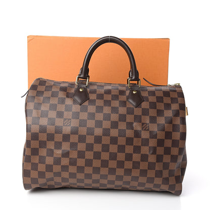 Louis Vuitton Damier Ebene Speedy 35 10 of 10