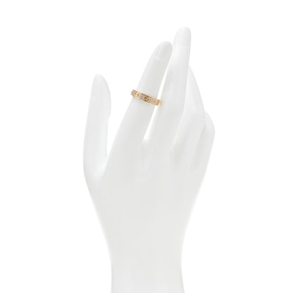 Cartier 18K Yellow Gold Diamond 4mm LOVE Wedding Paved Band Ring 49 5 2 of 5