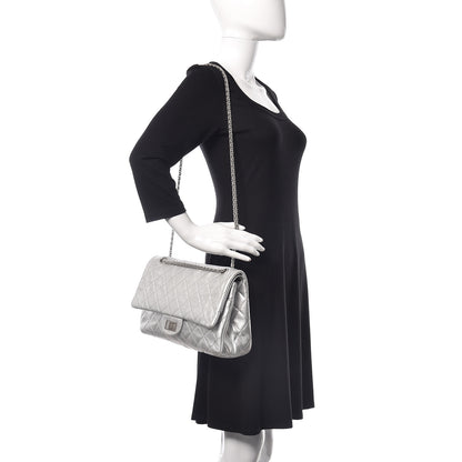Chanel Metallic Lambskin Quilted 2.55 Reissue 227 Flap Silver 2 of 17