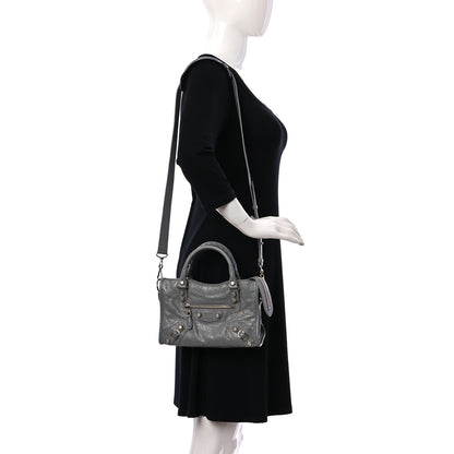 Balenciaga Agneau Giant 12 Silver Hardware Mini City Gris Haussmannien 2 of 9