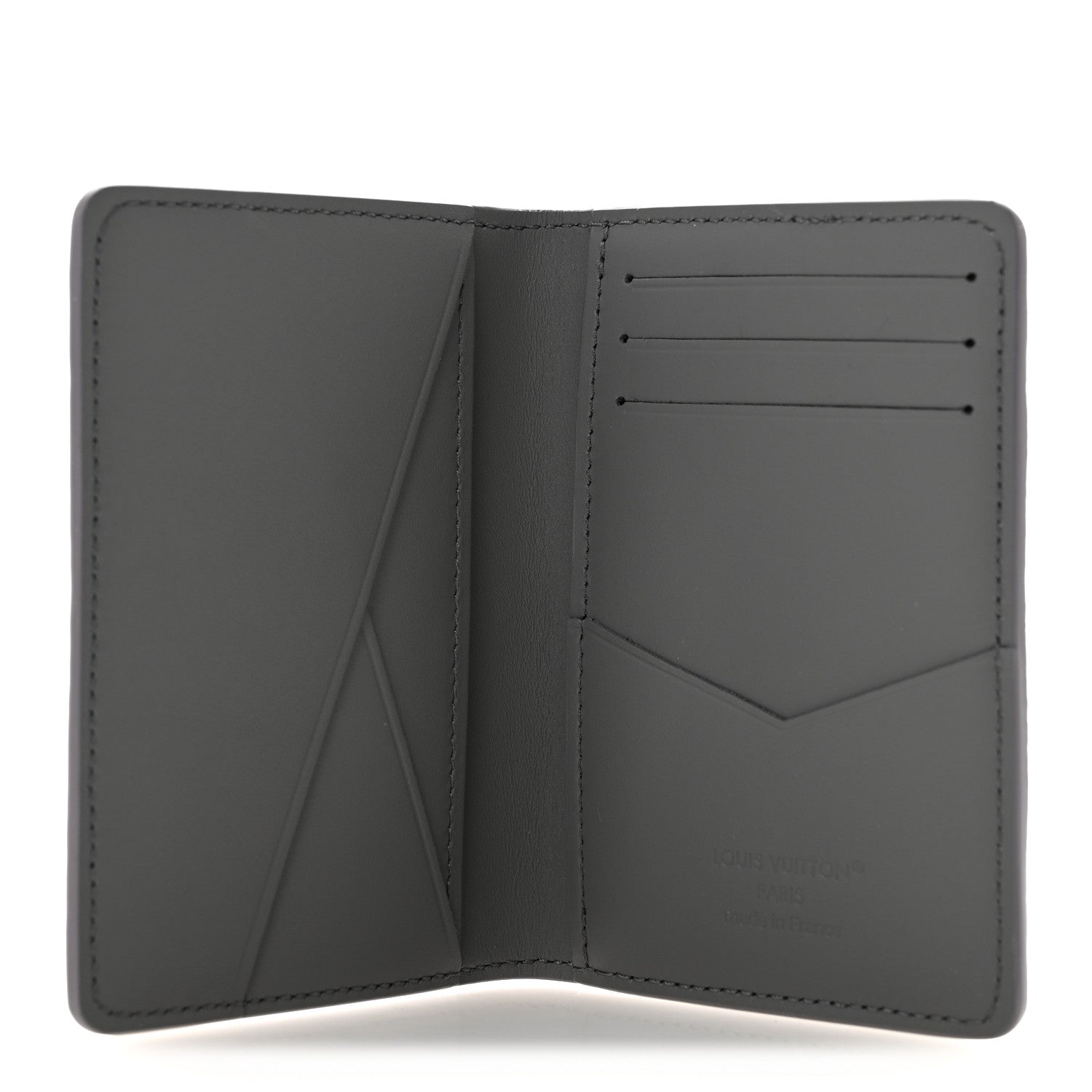 Louis Vuitton Calfskin Monogram Shadow Pocket Organizer Antarctic Grey 5 of 9