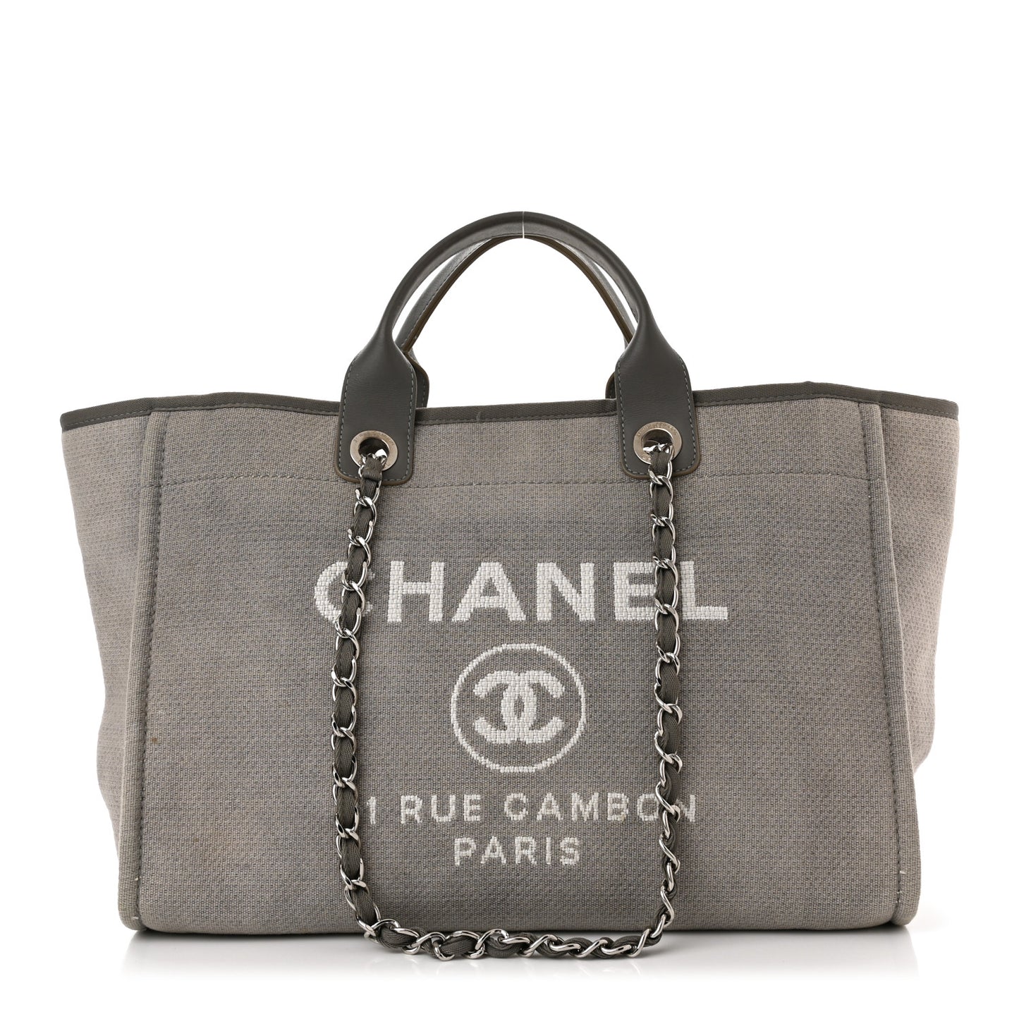 Canvas Large Deauville Tote Grey