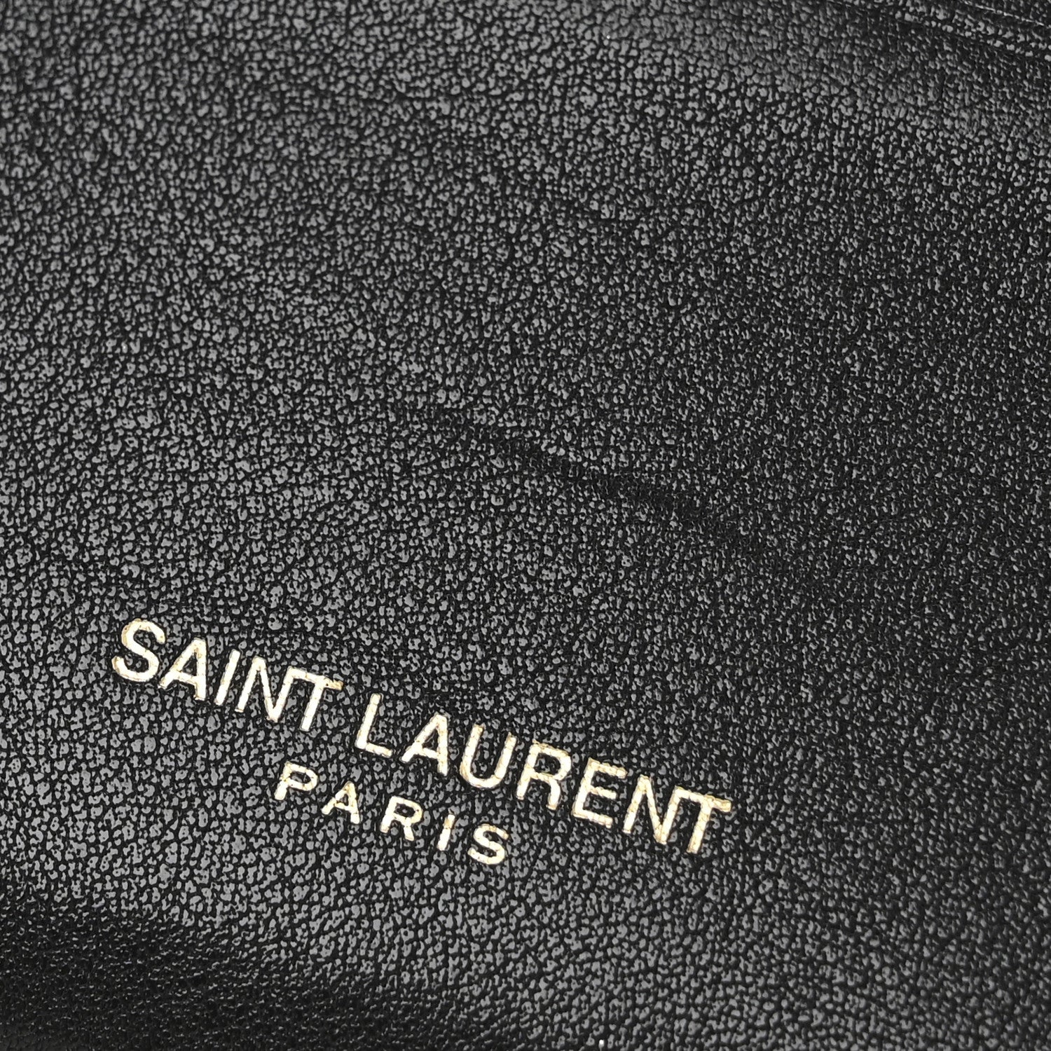 Saint Laurent Lambskin Flap Envelope Card Case Black 9 of 9