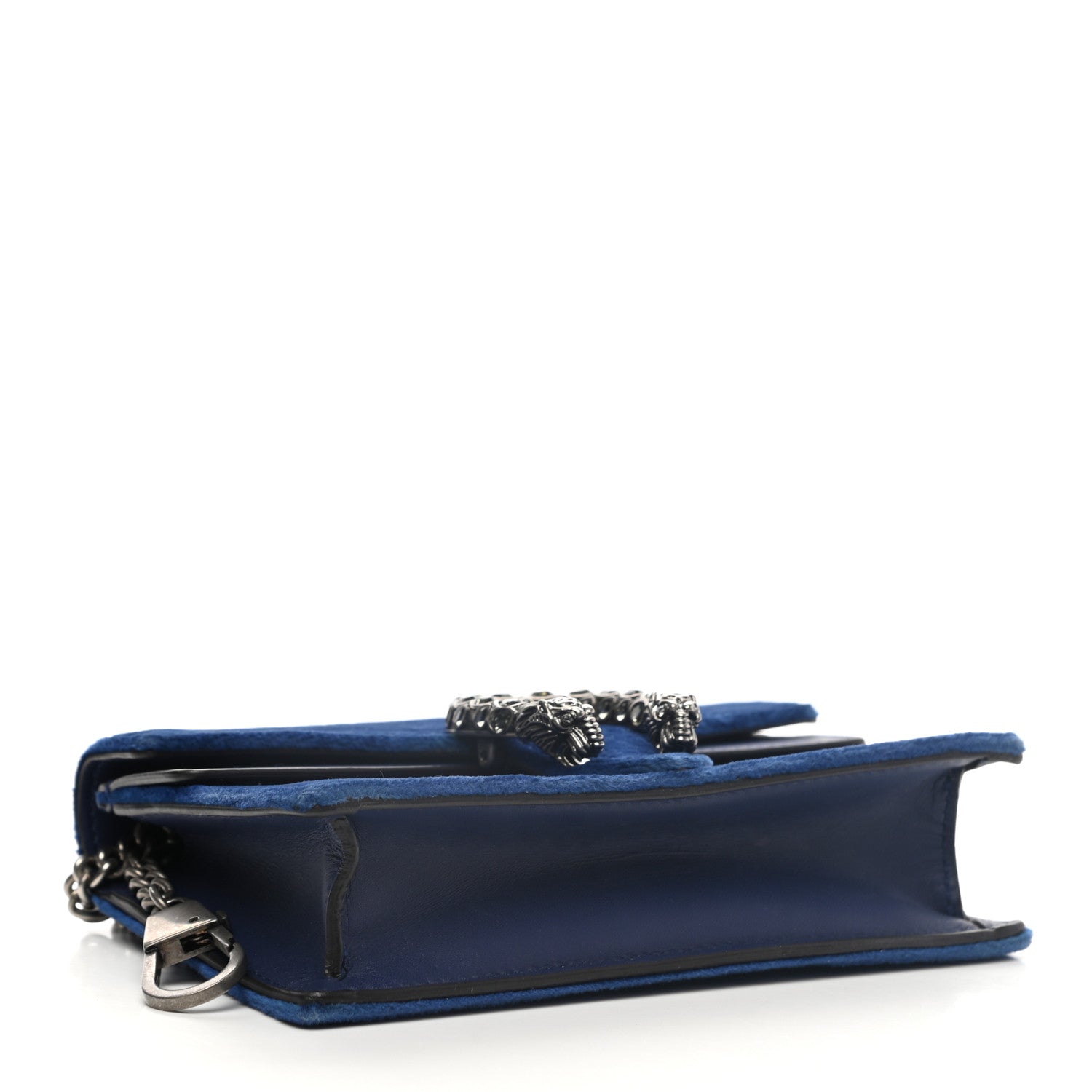Gucci Velvet Super Mini Dionysus Shoulder Bag Cobalt 4 of 11