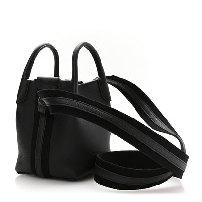 Loro Piana Grained Calfskin Micro Bale Bag Black 3 of 9