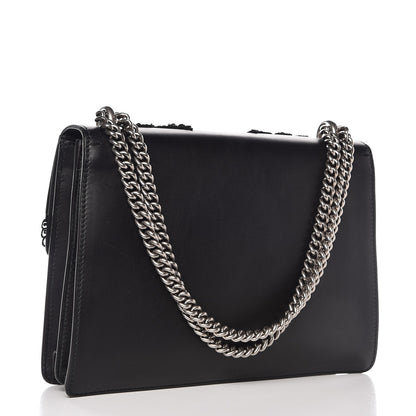 Gucci Calfskin Embroidered Medium Dionysus Shoulder Bag Black 3 of 9