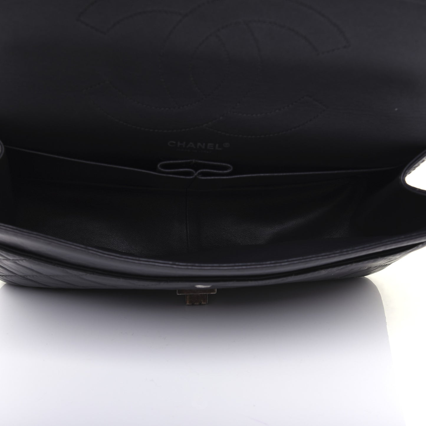 Aged Calfskin Quilted 2.55 Reissue 227 Flap Dark Grey