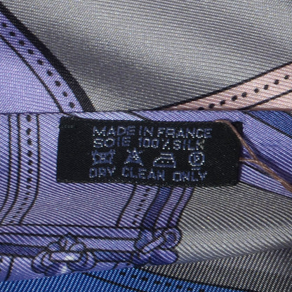 Hermes Silk Cavalcadour Maxi Twilly Grey 7 of 7