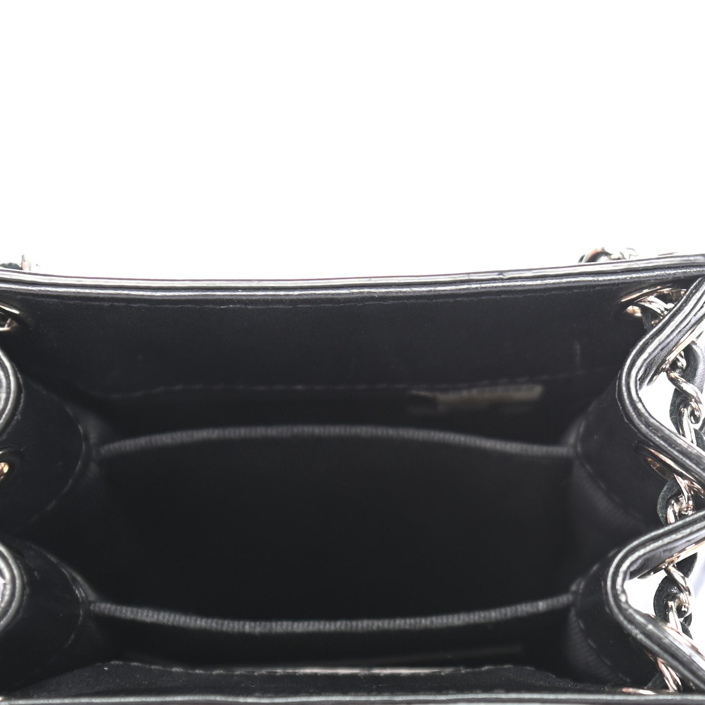 Patent CC Phone Holder Crossbody Black