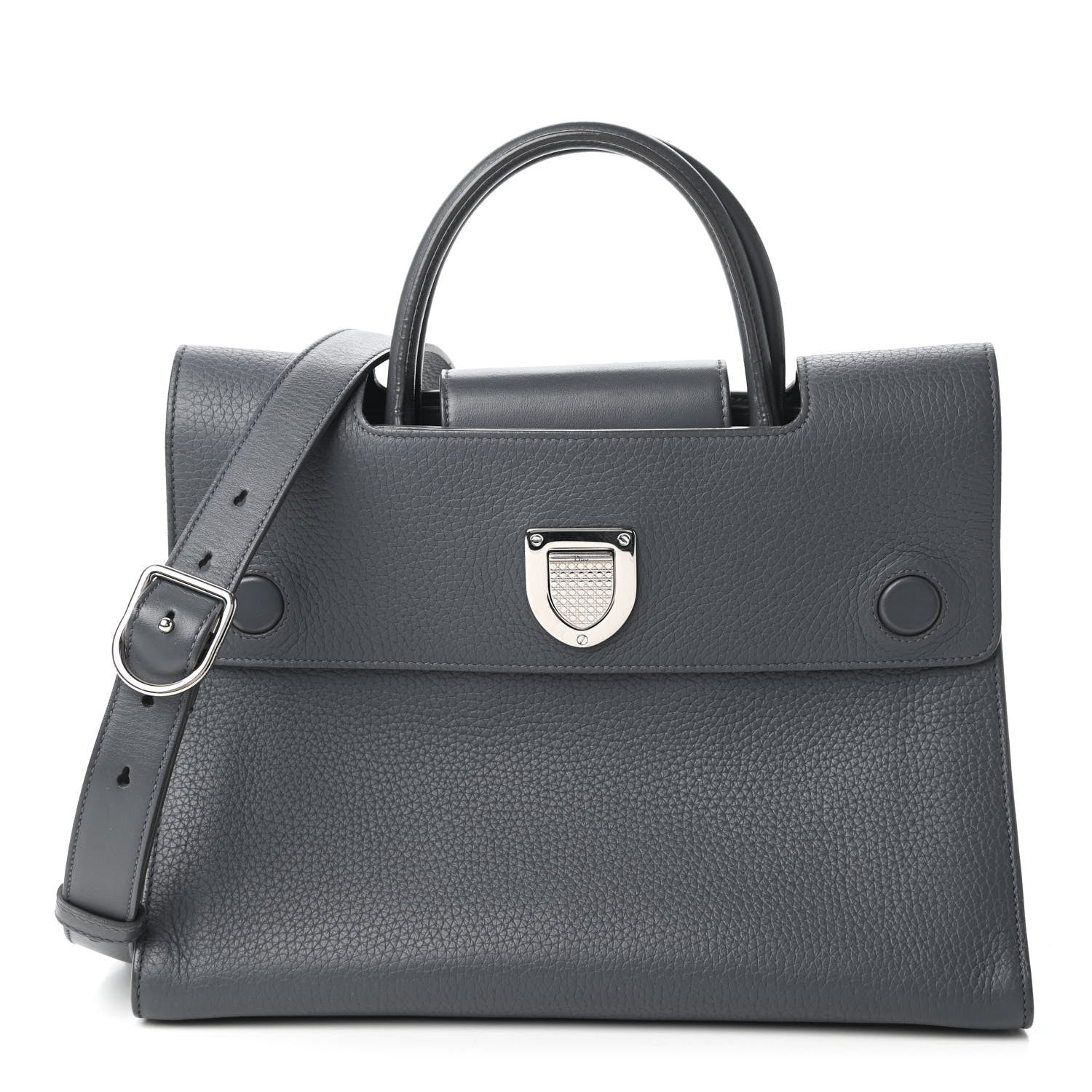 Christian Dior Grained Calfskin Medium Diorever Flap Grey 1 of 10