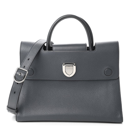 Christian Dior Grained Calfskin Medium Diorever Flap Grey 1 of 10