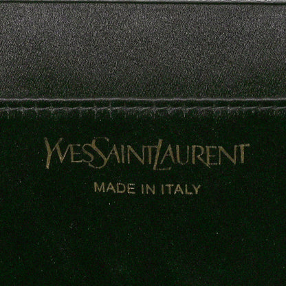 Saint Laurent Goatskin Monogram Large Belle De Jour Clutch Black 6 of 9
